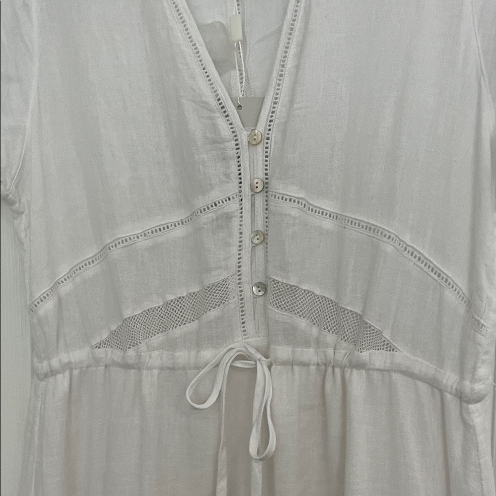💕NWT Rails White Lace-Trimmed Dress - Picture 6 of 12